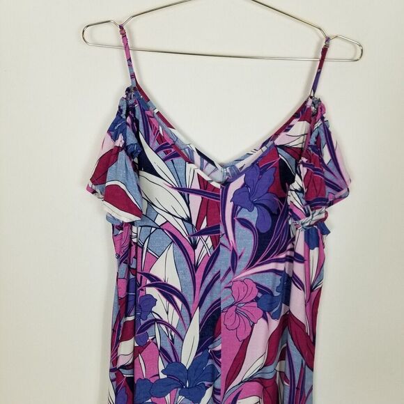 TOMMY BAHAMA Women Oasis Blossoms Dress Sz XL Blue Monday Floral Beach Vaca - Picture 5 of 9